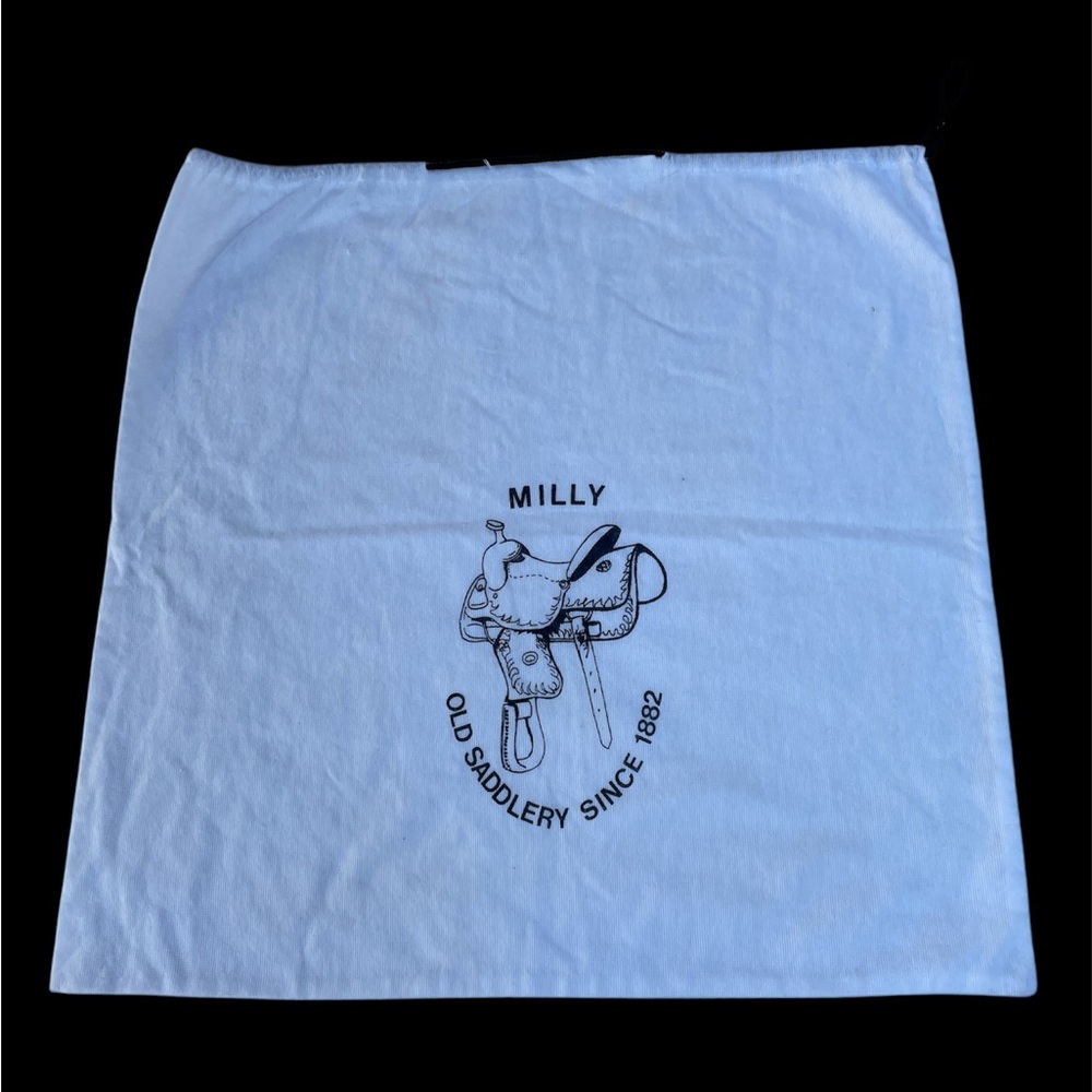 Milly Old Saddlery Since 1882 White Dust Bag Empty Large